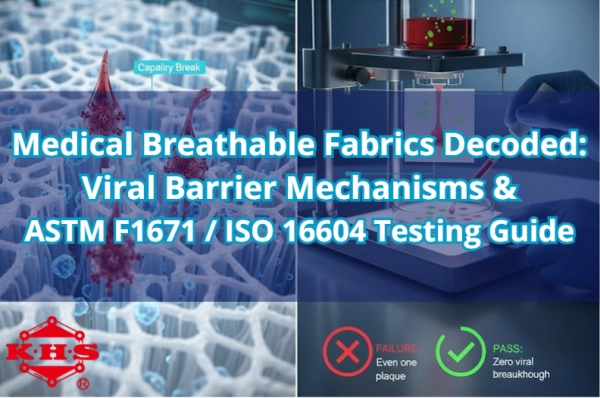 Medical Breathable Fabrics Decoded:  Viral Barrier Mechanisms &  ASTM F1671 / ISO 16604 Testing Guide