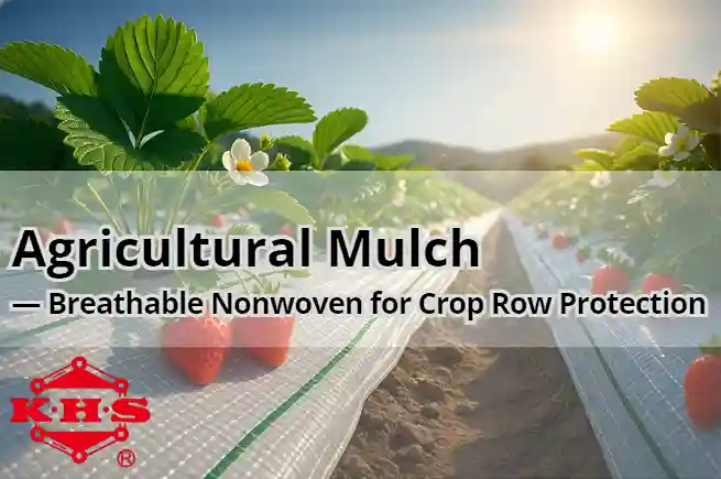 Agricultural Mulch Fabric | Breathable Nonwoven for Crop Row Protection